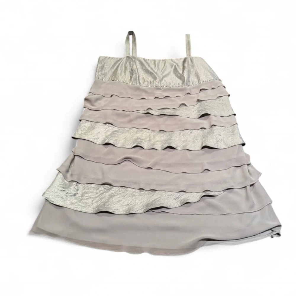 SL Fashions - Cocktail / Evening Midi Ruffled Dress with Jacket - Picture 8 of 11